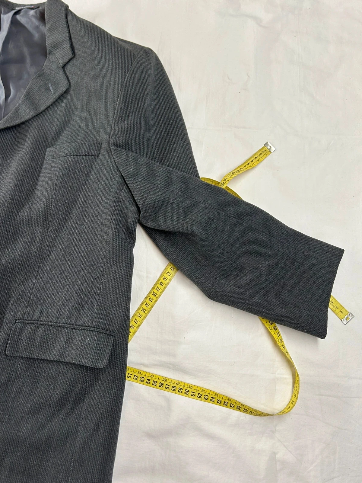 Zwarte impasse blazer in kostuumstijl gemaakt in Frankrijk van wol – photo 5